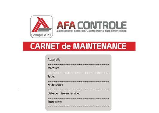 Carnets de maintenance par 10